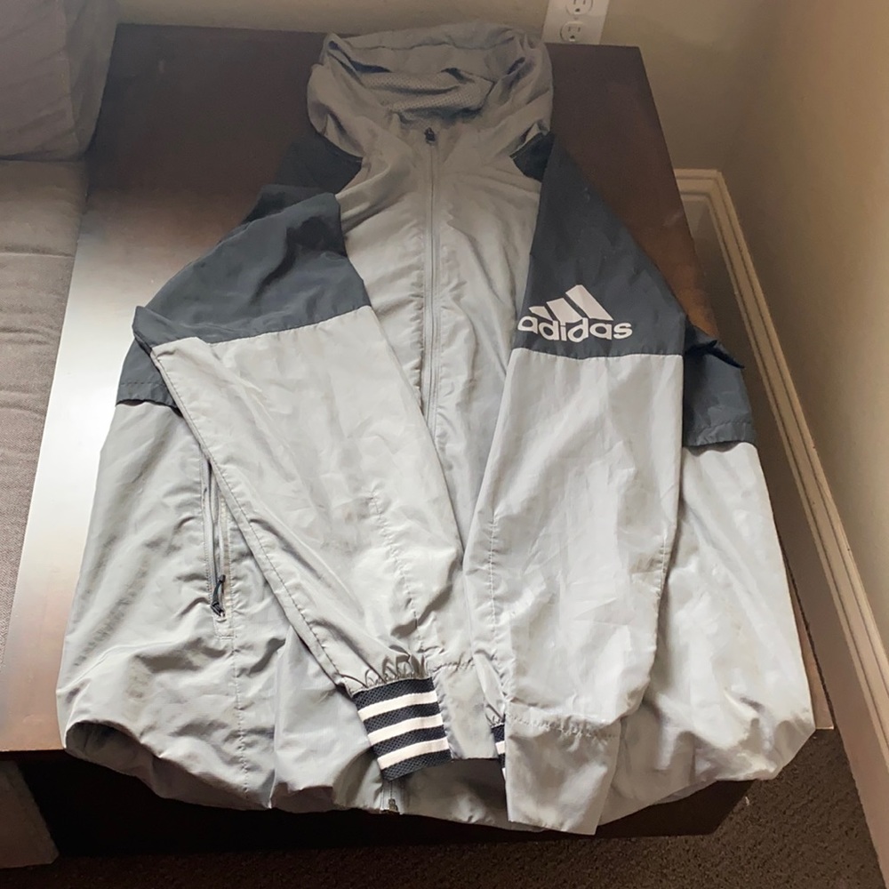 Charcol adidas wind breaker